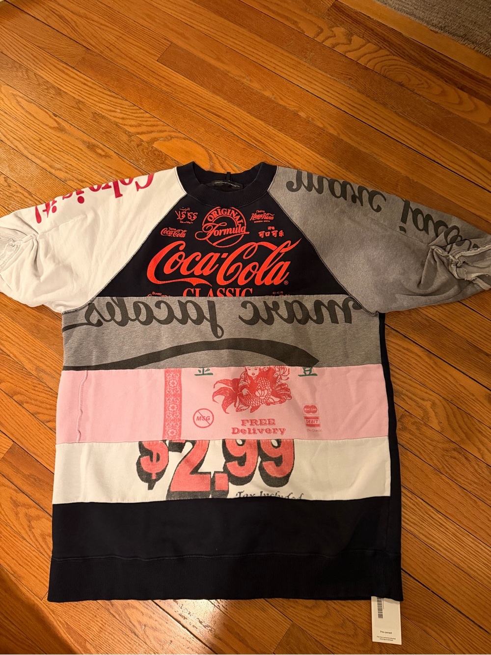 Marc Jacob’s Women's Dark blue/red/white Coca-cola Sweatshirt tunic/dress